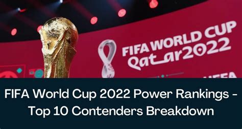 fifa world cup 2022 power rankings